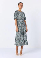 Floral Midi Dress | LR-CASSIE-2 | LEVETE ROOM Dress Levete Room