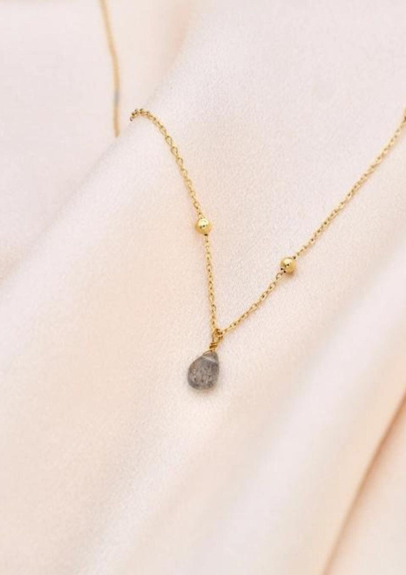 Fine Labradorite Stone Pendant Necklace | Victoire Collection Necklace Victoire Collection