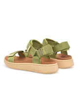 Line Sandal | Bambas Green | WODEN