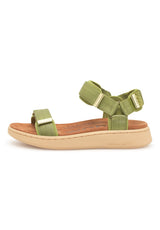 Line Sandal | Bambas Green | WODEN