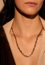 Long Link Chain Necklace | A Weathered Penny Necklace A Weathered Penny