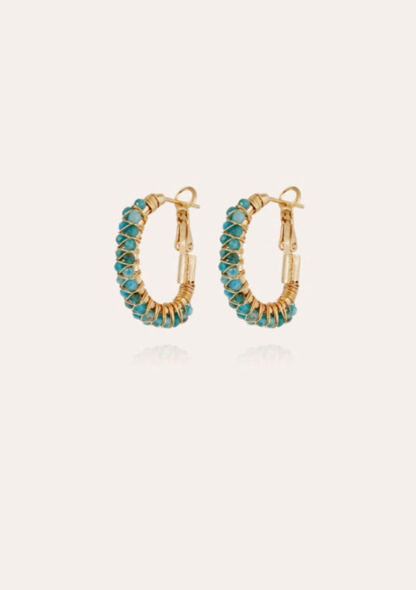 Lyre hoop earrings | 24kt Gold Plate | Gas Bijoux Earrings Gas Bijoux