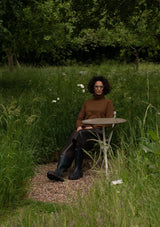 Martha 100% Wool Roll Neck | Chalk Jumper Chalk
