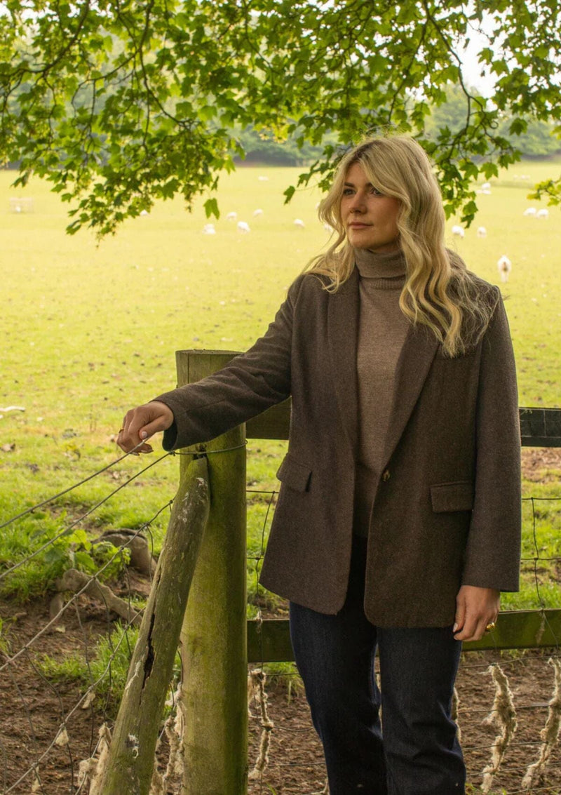 Martha 100% Wool Roll Neck | Chalk Jumper Chalk
