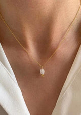 Natural Stone Rock Crystal Pendant Necklace | Victoire Collection Necklace Victoire Collection