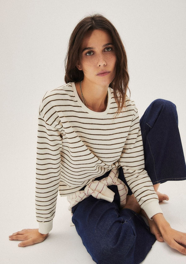 Striped 100% BCI Cotton Sweater | Felpa Stripes | Ese O Ese Sweater ese O ese