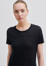 Peony O-Neck Linen Tee | Second Female T-Shirt Second Female