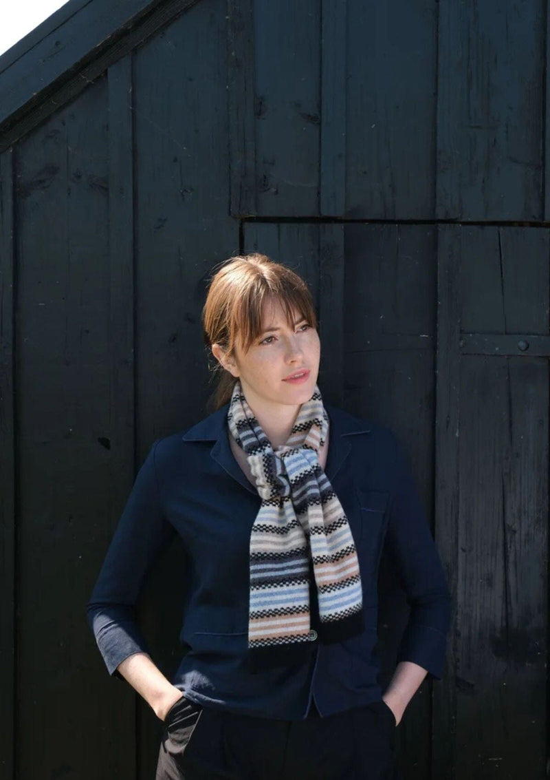 Small Stripe Scarf Fossil Colours | Quinton + Chadwick Scarf Quinton + Chadwick
