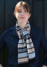 Small Stripe Scarf Fossil Colours | Quinton + Chadwick Scarf Quinton + Chadwick