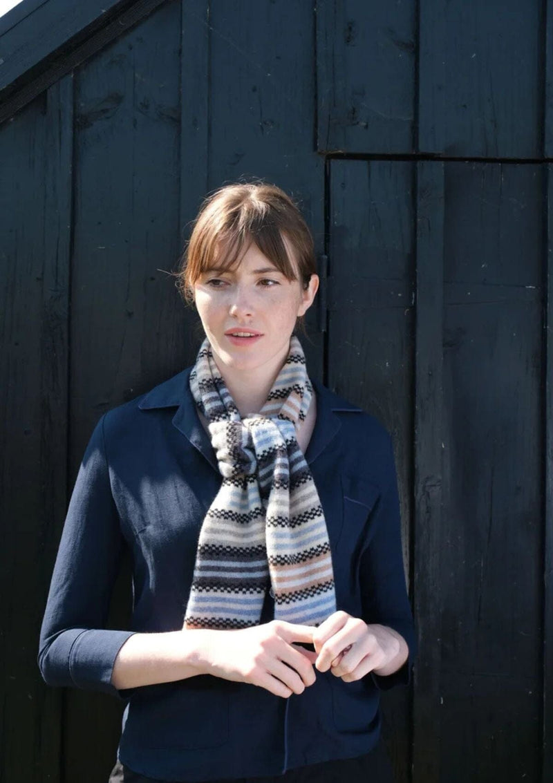 Small Stripe Scarf Fossil Colours | Quinton + Chadwick Scarf Quinton + Chadwick