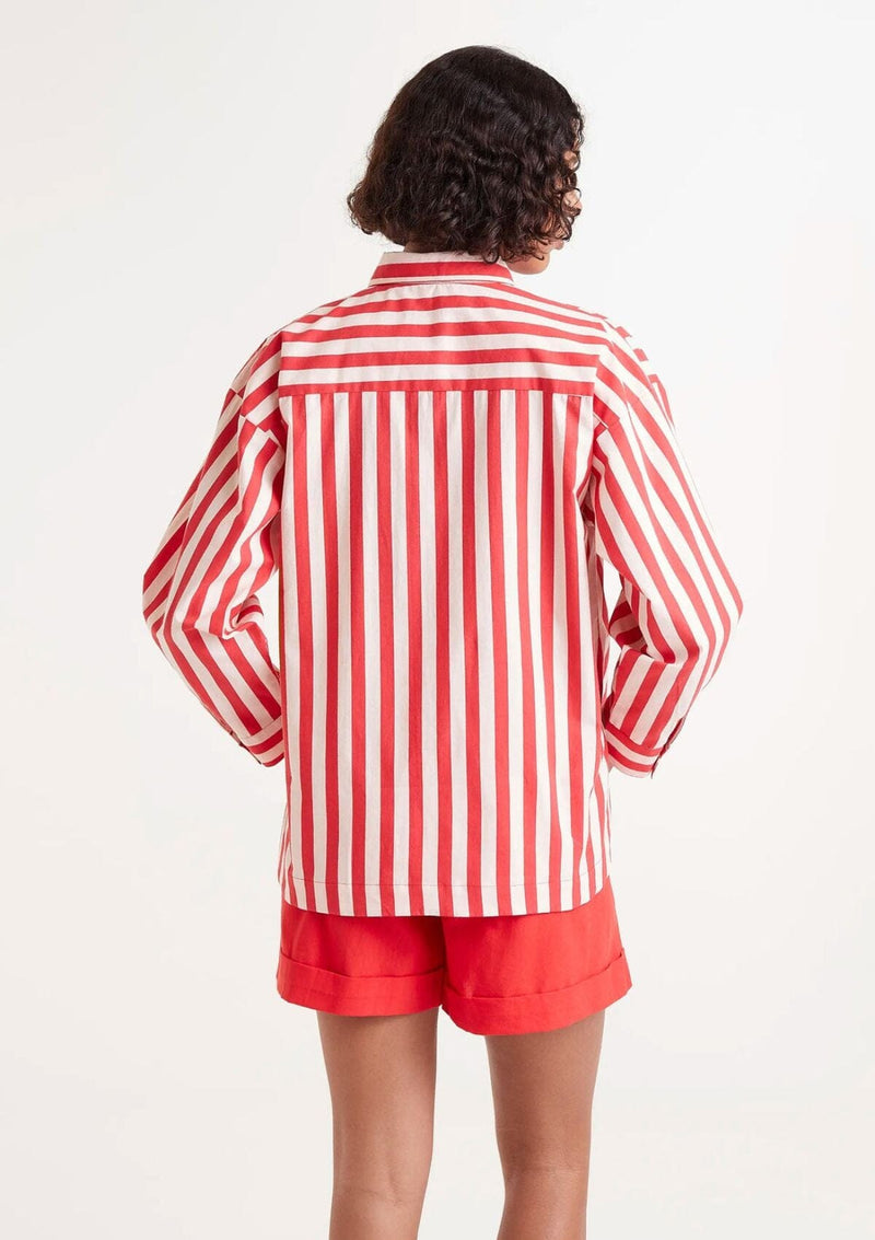 Red Striped Cotton Shirt | Compania Fantastica Shirt Compania Fantastica