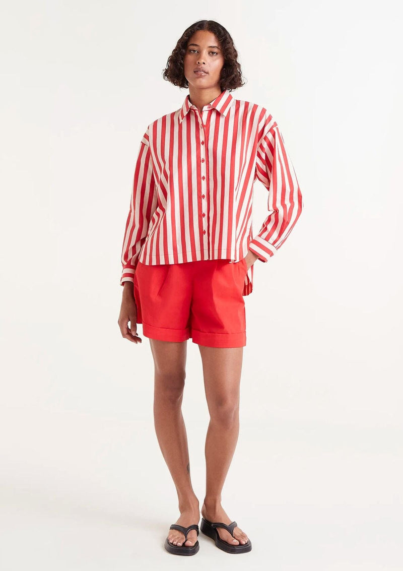 Red Striped Cotton Shirt | Compania Fantastica Shirt Compania Fantastica