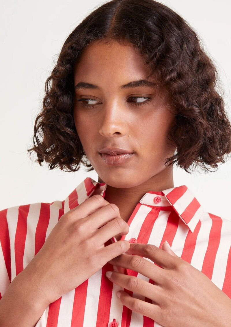 Red Striped Cotton Shirt | Compania Fantastica Shirt Compania Fantastica