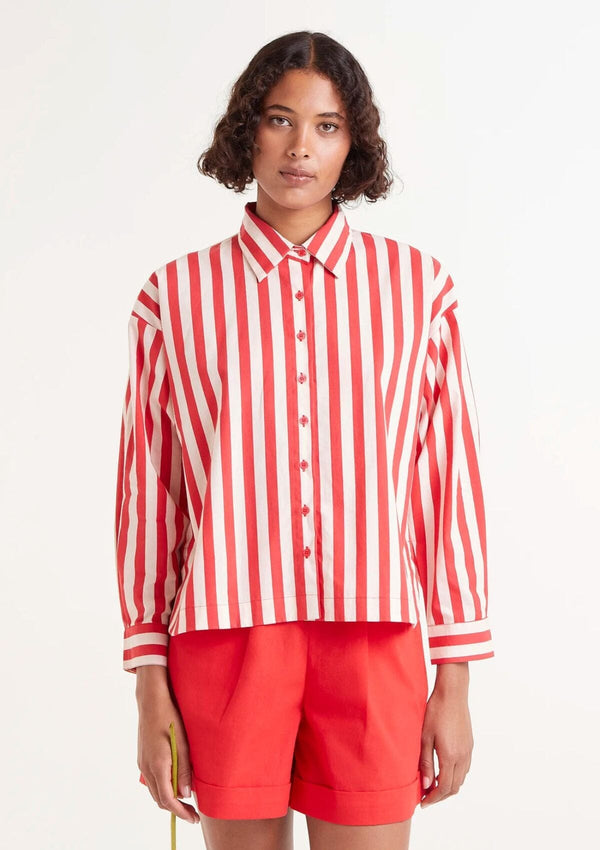 Red Striped Cotton Shirt | Compania Fantastica Shirt Compania Fantastica