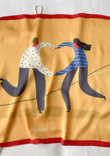 Yellow Dancer Vegan Silk Scarf Scarf Sue Silk