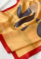 Yellow Dancer Vegan Silk Scarf Scarf Sue Silk