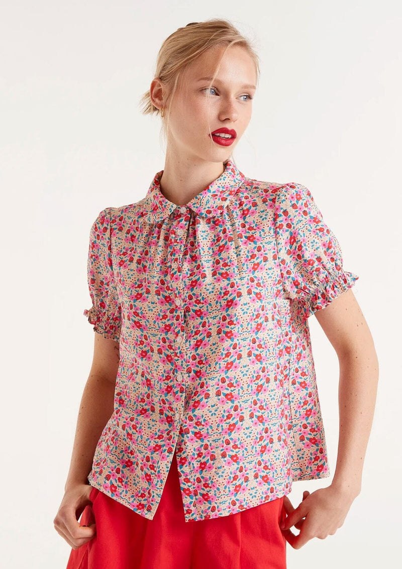 Sugar Print Short Sleeve Blouse | Compania Fantastica Blouse Compania Fantastica