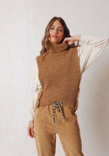 Turtle Neck Knitted Throwover | Indi & Cold Vest Indi & Cold