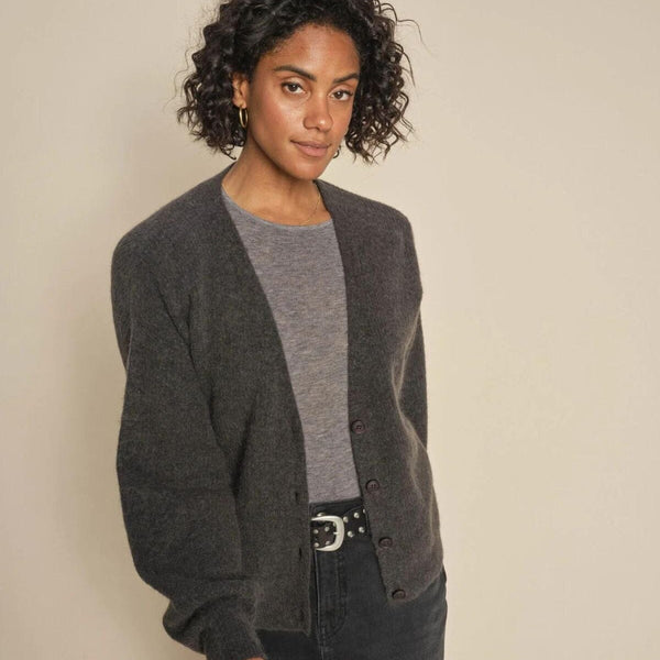 Thora V-Neck Knit Cardigan | Mos Mosh – Eighty Seven