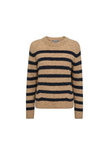 Thora Stripe Crewneck Knit | Mos Mosh Jumper MOS MOSH