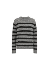 Thora Stripe Crewneck Knit | Mos Mosh Jumper MOS MOSH