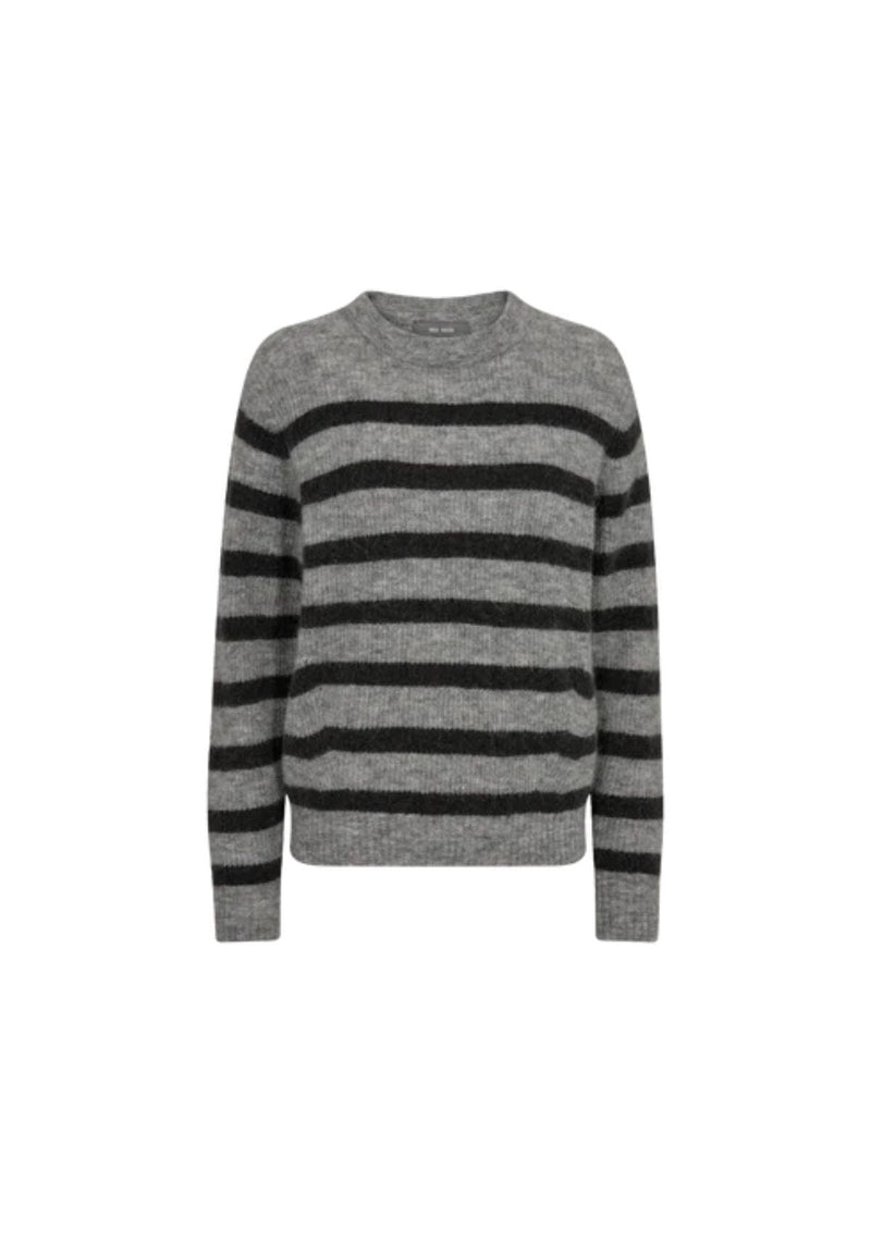 Thora Stripe Crewneck Knit | Mos Mosh Jumper MOS MOSH