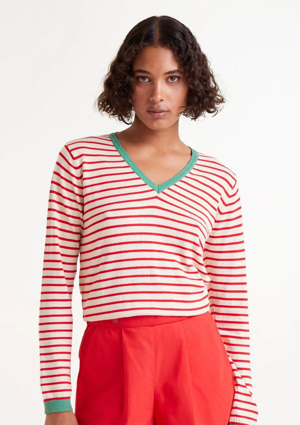 Striped V-neck Jumper | Compania Fantastica Jumper Compania Fantastica