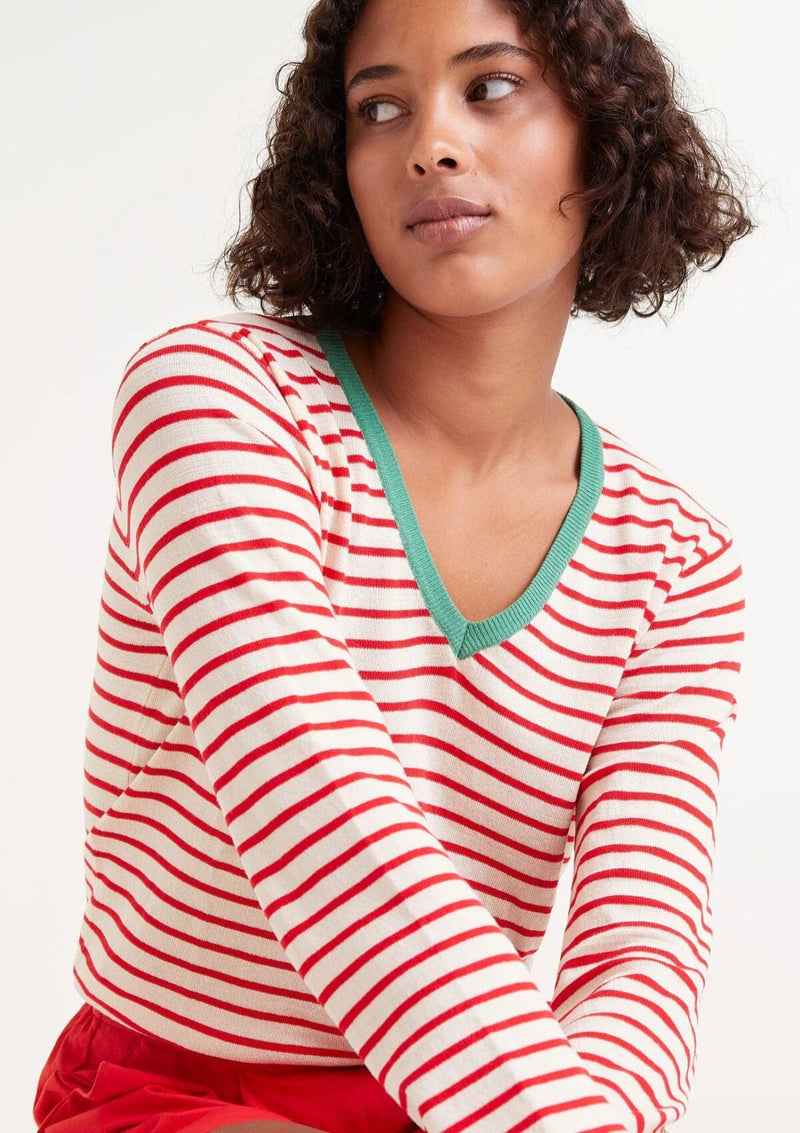 Striped V-neck Jumper | Compania Fantastica Jumper Compania Fantastica