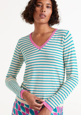 Striped V-neck Jumper | Compania Fantastica Jumper Compania Fantastica