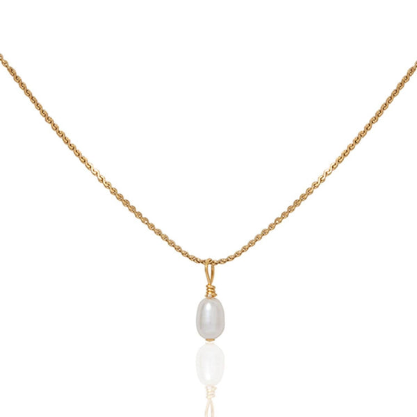 Pearl Droplet Necklace A Weathered Penny Jewellery