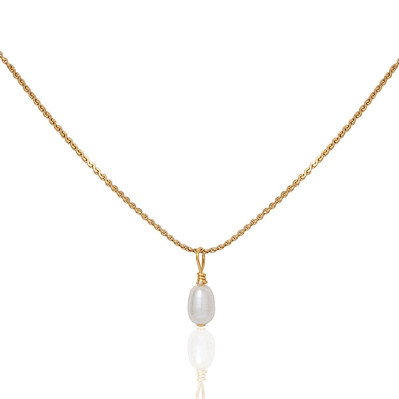 Pearl Droplet Necklace A Weathered Penny Jewellery