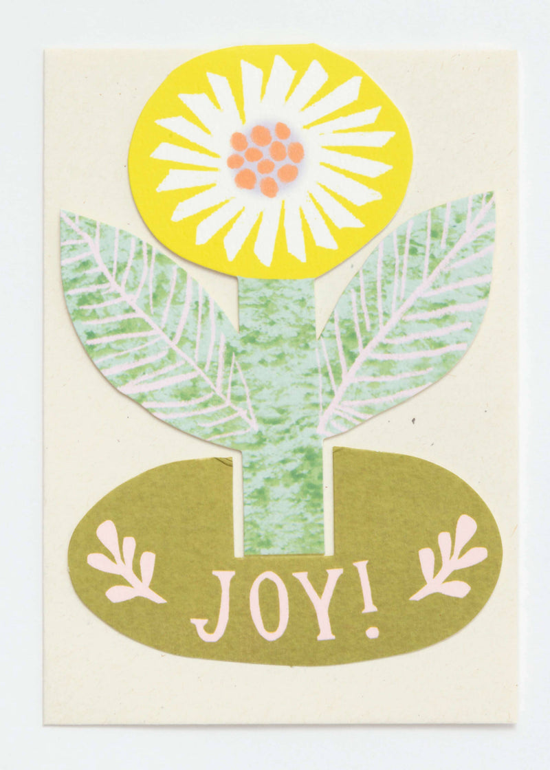 Joy Flower Stand-Up Card Hadley