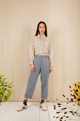 Aida Shirt | Ecru Multi | Bonte London Blouse Bonte