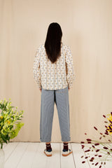 Aida Shirt | Ecru Multi | Bonte London Blouse Bonte