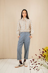 Aida Shirt | Ecru Multi | Bonte London Blouse Bonte