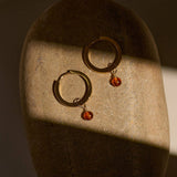 Amber Hoops A Weathered Penny Jewellery