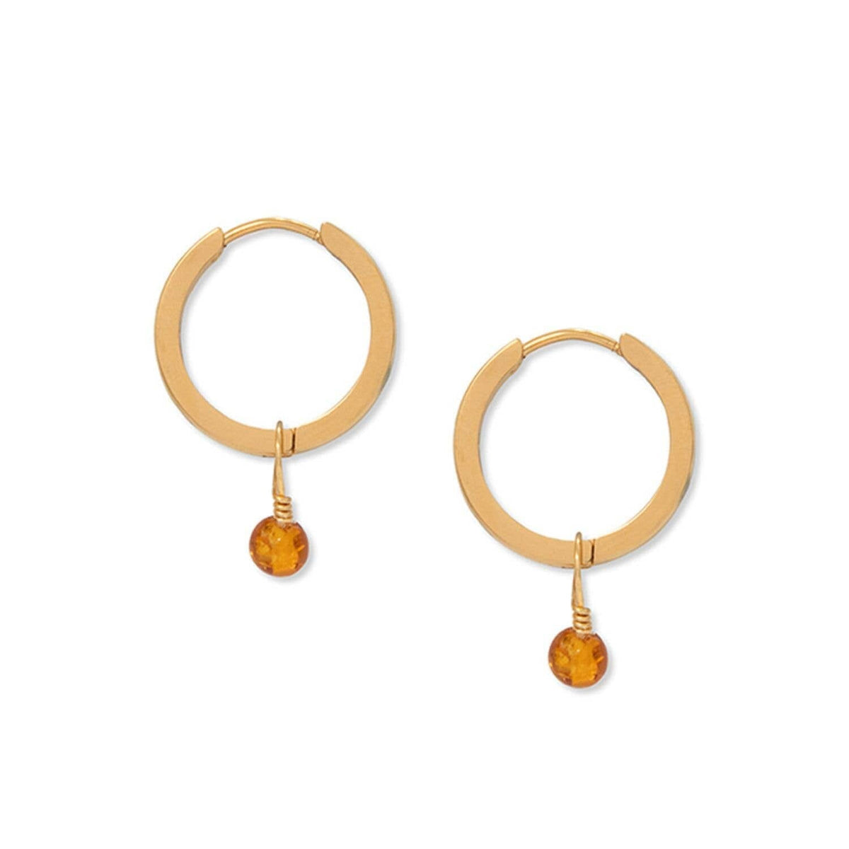 Amber Hoops A Weathered Penny Jewellery