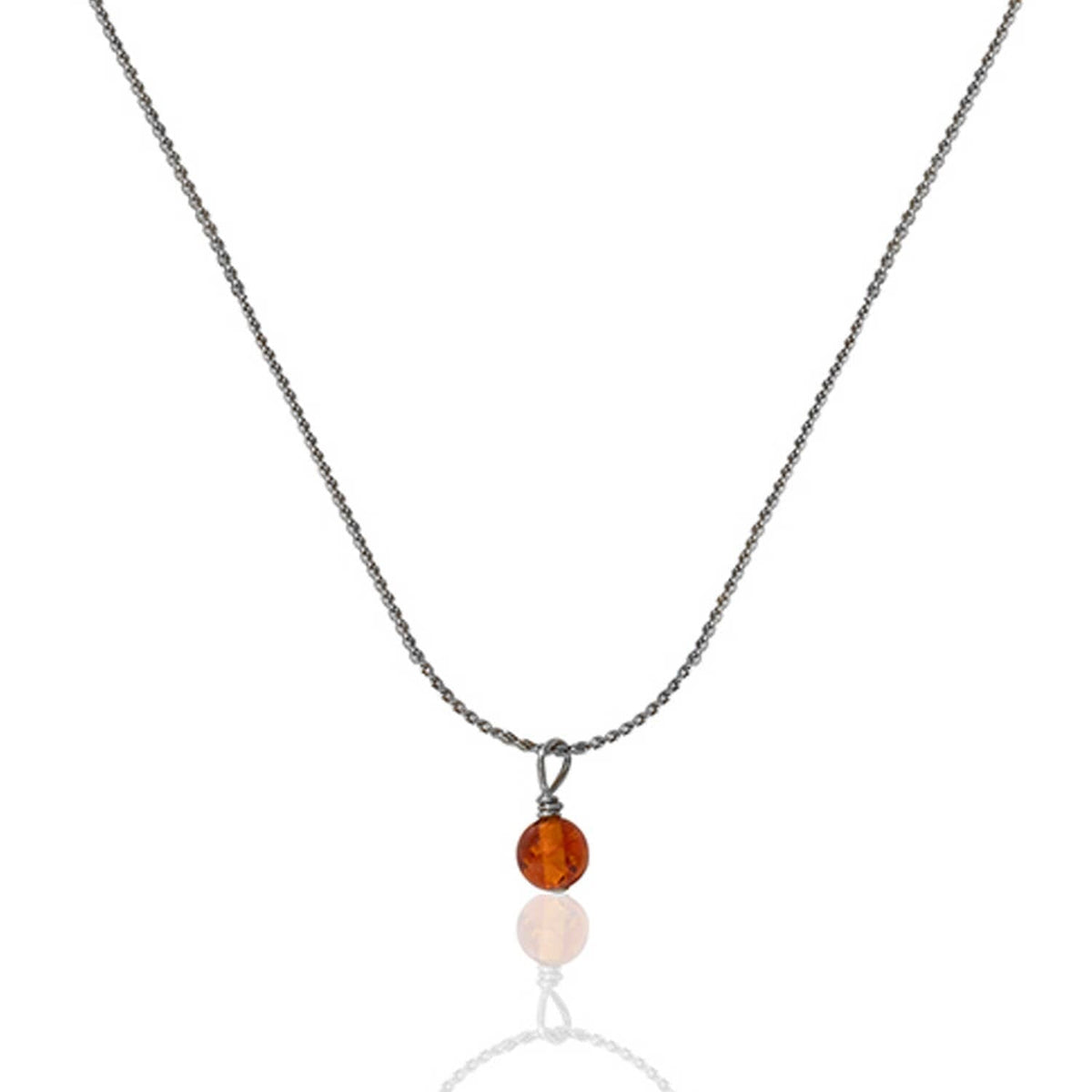 Amber Necklace A Weathered Penny Jewellery