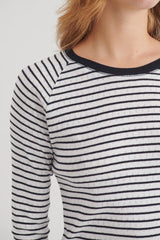 Arense LS Tee Stripe | Basic Apparel Long Sleeve T-Shirt Basic Apparel