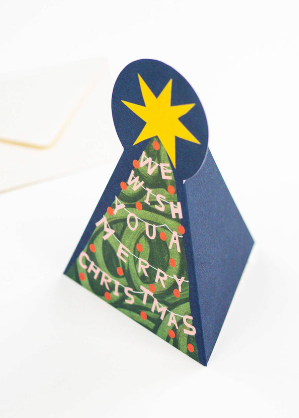 Merry Christmas Tree Fold-Out Card Hadley