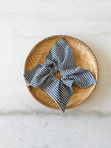 MINI GINGHAM DIAMOND SCRUNCHIES - neutral Billy Bamboo
