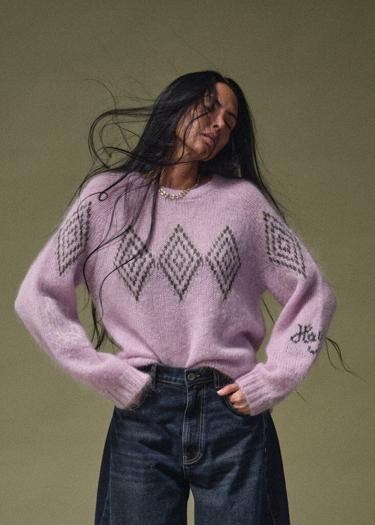 Bass Sheer Knit | Fair Orchid | Heyanno Jumper Heyanno