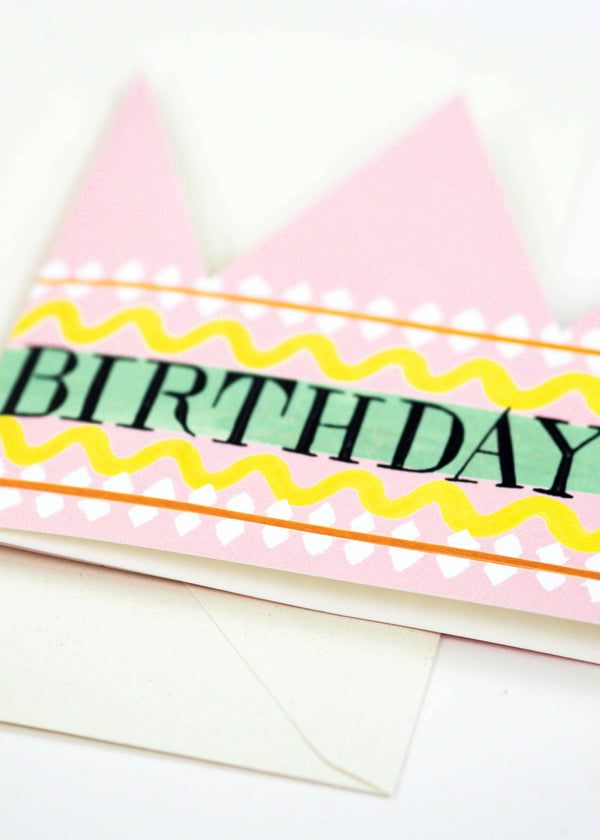 Birthday Queen Party Hat Card Hadley