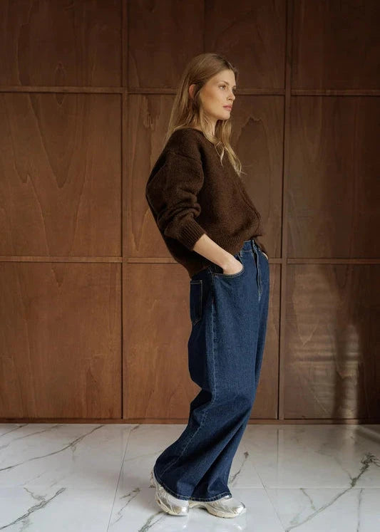 Bomber Style knit with Mohair | Indi & Cold Jumper Indi & Cold
