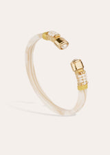 Bracelet Sarina acétate doré - Ivoire | Gas Bijoux Bracelet Gas Bijoux