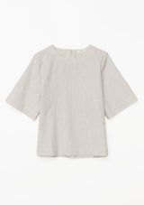 Button Back Round Neck Shirt | 42877 | Yerse Shirt Yerse