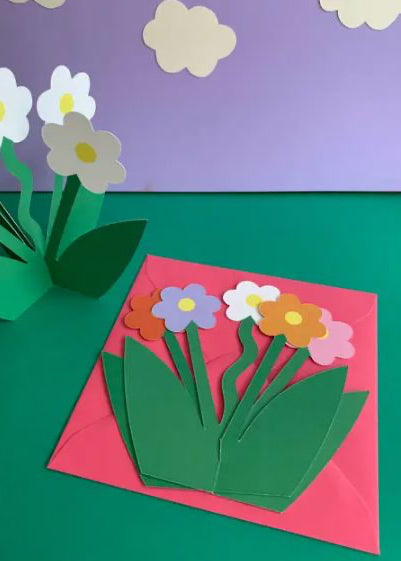 Standing 3D Daisy Floral Bloom Everyday Greeting Card Kitty Kenda Papergoods