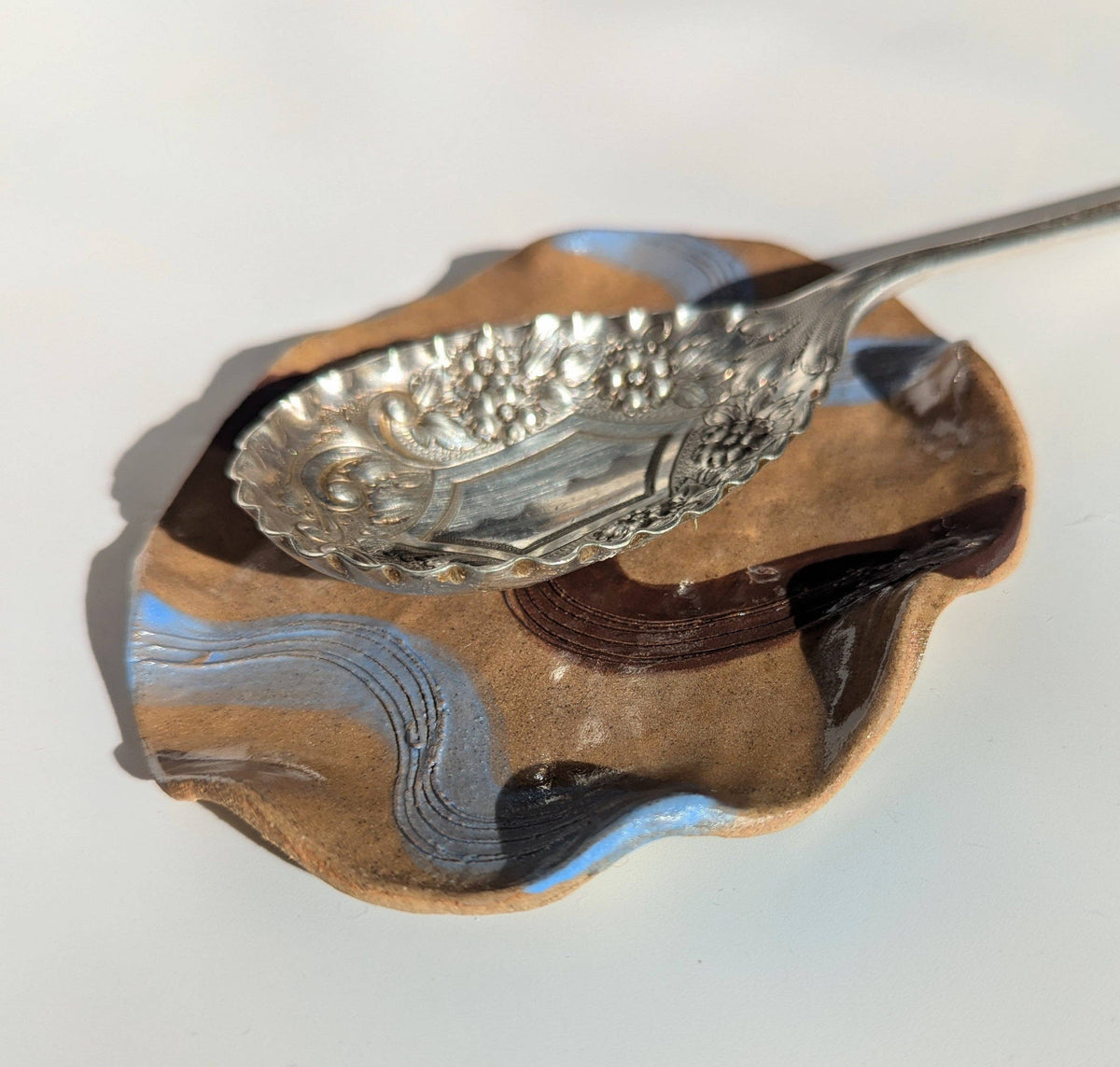Checked Wavy Spoon Rest Rosie Gore