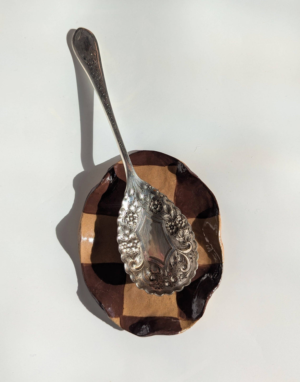 Checked Wavy Spoon Rest Rosie Gore