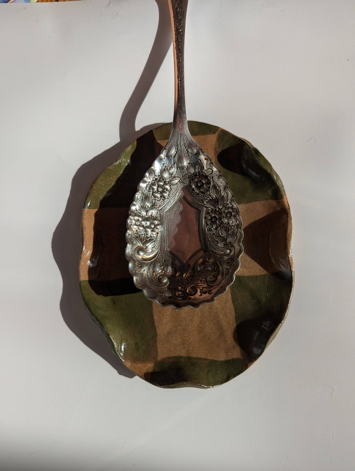 Checked Wavy Spoon Rest Rosie Gore